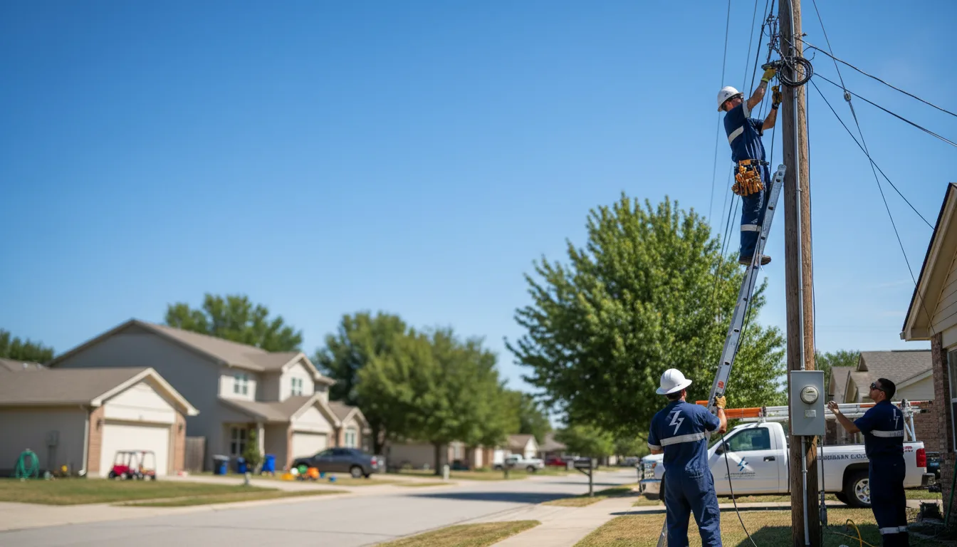 Residential electrician providing installation services in Sycamore, IL